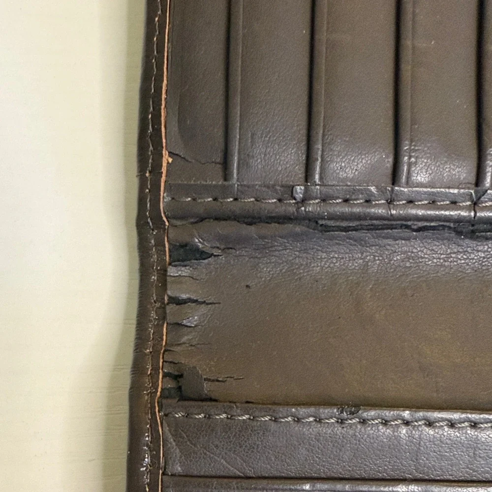 Coach Ashley signature Sateen Checkbook Wallet in khaki and brown